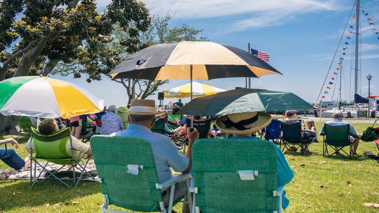 Concert at Edenton NC waterfront